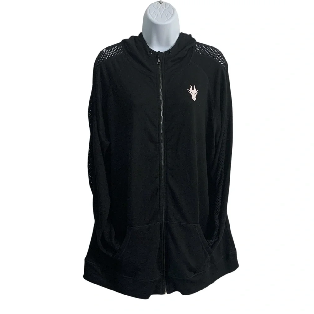 TORRID X Disney Villains Maleficent Lightweight Hoodie Sz 3X - Picture 3 of 10